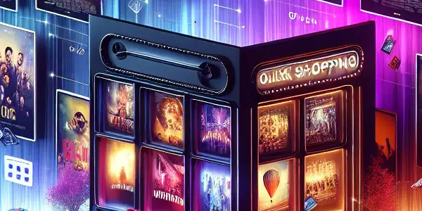 A modern virtual storefront featuring vibrant thumbnails of adult films, emphasizing privacy and a user-friendly shopping experience.