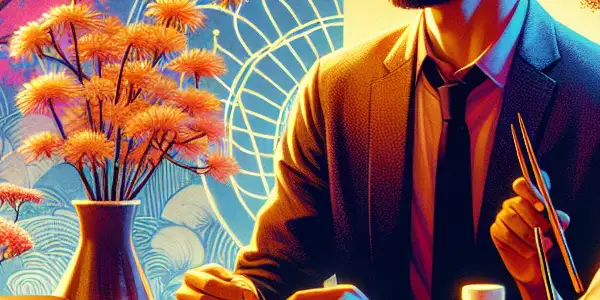 A vibrant film set showcasing playful actors and safe erotic enhancers in a Japanese AV film scene.